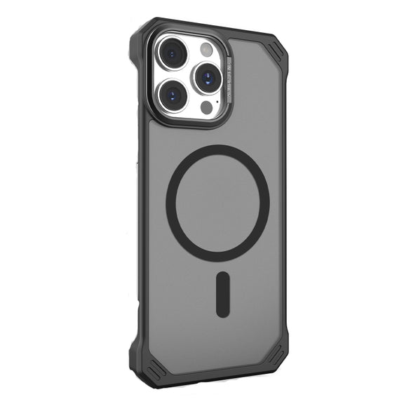 For iPhone 14 Pro Max Starshield Frameless MagSafe PC Phone Case(Black)