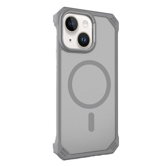 For iPhone 15 Starshield Frameless MagSafe PC Phone Case(Grey)