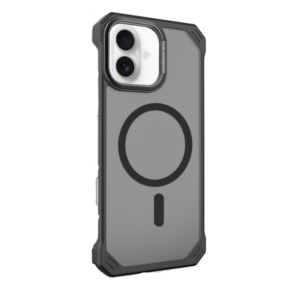 For iPhone 16 Plus Starshield Frameless MagSafe PC Phone Case(Black)