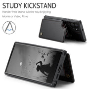 For Samsung Galaxy S25 Ultra 5G CaseMe C22 Card Slots Holder RFID Anti-theft Phone Case(Black)
