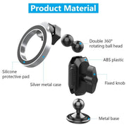 159A 360 Degree Rotation Adhesive Base Magnetic Car Dashboard Mount Phone Holder Bracket