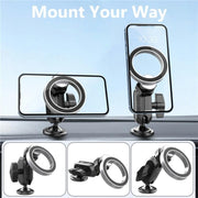 159A 360 Degree Rotation Adhesive Base Magnetic Car Dashboard Mount Phone Holder Bracket