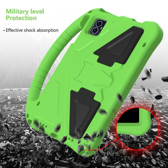 For onn. 10.1 Tablet Gen 4 2024 EVA Shockproof Tablet Case with Holder(Green)