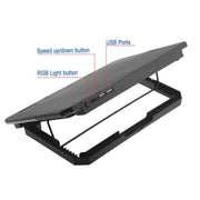 CP252 Adjustable Angle Notebook Cooler Stand Dual Fan Laptop Cooling Pad