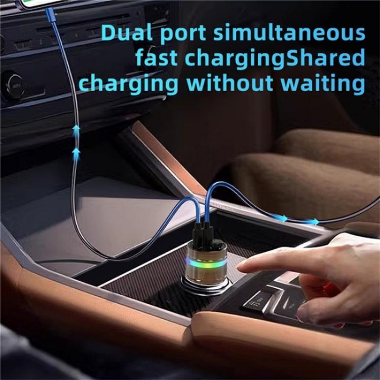 C74 Bluetooth 5.3 Car Charger PD 30W Fast Charging  with Digital Display