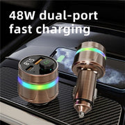 C74 Bluetooth 5.3 Car Charger PD 30W Fast Charging  with Digital Display