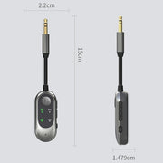 W10 Car Stereo Wireless Connection Audio Adapter 2 in 1 Car Bluetooth 5.3 Receiver Transmitter
