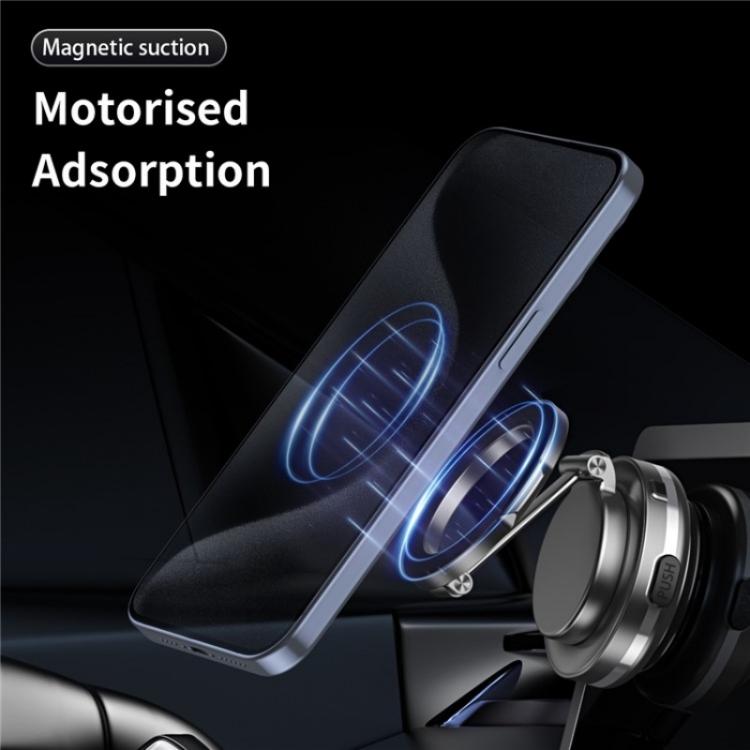 C7 Multifunctional Magnetic Phone Holder Rotatable Folding Auto Vacuum Suction Cup Phone Holder(Grey)