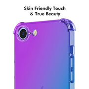 For iPhone 16e ENKAY Hat-Prince Gradient Airbag TPU Phone Case(Blue Pink)