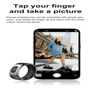 R08 SIZE 7 Smart Ring, Support Heart Rate / Blood Oxygen / Sleep / Multiple Sports Modes(Silver)