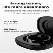 R08 SIZE 7 Smart Ring, Support Heart Rate / Blood Oxygen / Sleep / Multiple Sports Modes(Silver)