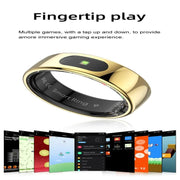 R08 SIZE 11 Smart Ring, Support Heart Rate / Blood Oxygen / Sleep / Multiple Sports Modes(Black)