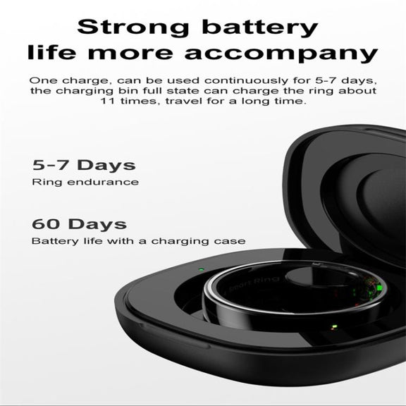 R08 SIZE 12 Smart Ring, Support Heart Rate / Blood Oxygen / Sleep / Multiple Sports Modes(Silver)