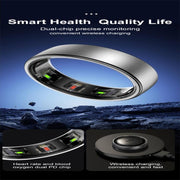 R10 SIZE 7 Smart Ring, Support Heart Rate / Blood Oxygen / Sleep / Multiple Sports Modes(Silver)