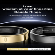 R10 SIZE 7 Smart Ring, Support Heart Rate / Blood Oxygen / Sleep / Multiple Sports Modes(Silver)