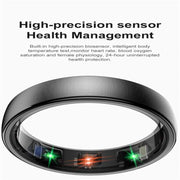 R10 SIZE 7 Smart Ring, Support Heart Rate / Blood Oxygen / Sleep / Multiple Sports Modes(Silver)
