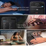 R10 SIZE 7 Smart Ring, Support Heart Rate / Blood Oxygen / Sleep / Multiple Sports Modes(Silver)