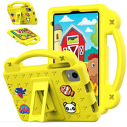 For Alldocube iPlay 60 Mini Pro Handle Kickstand Children EVA Shockproof Tablet Case(Yellow)