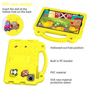 For Alldocube iPlay 60 Mini Pro Handle Kickstand Children EVA Shockproof Tablet Case(Yellow)