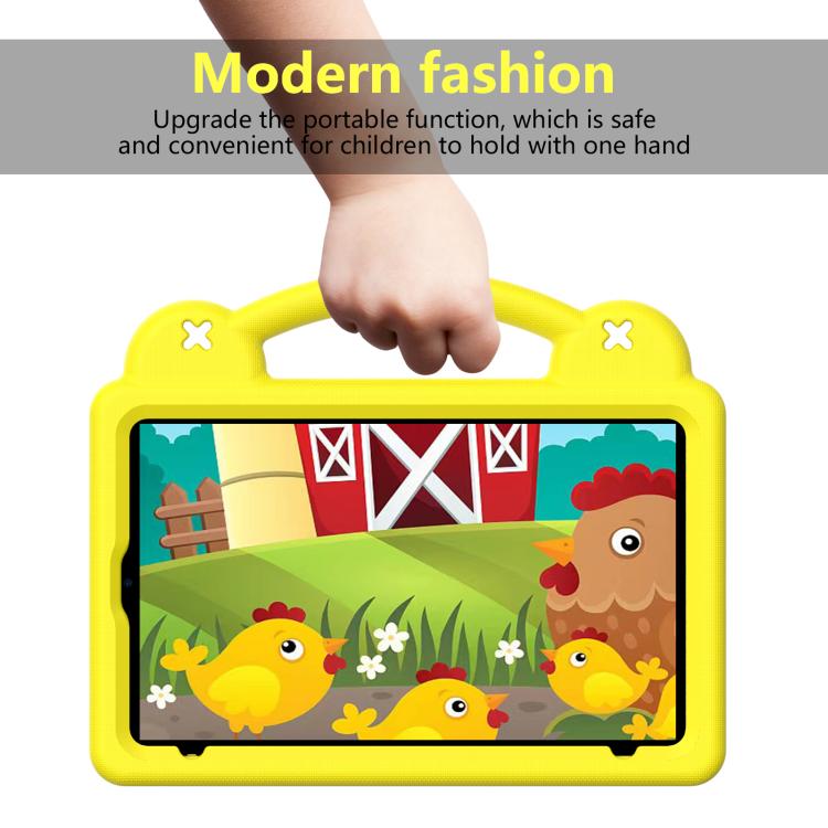 For Alldocube iPlay Mini 2 2024 Handle Kickstand Children EVA Shockproof Tablet Case(Yellow)