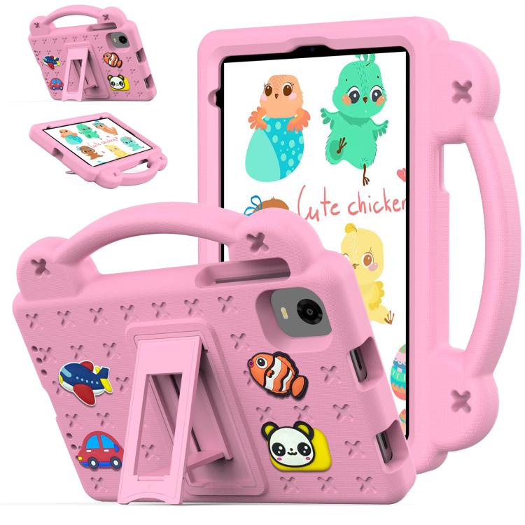 For Alldocube iPlay 60 Mini Turbo 2024 Handle Kickstand Children EVA Shockproof Tablet Case(Pink)