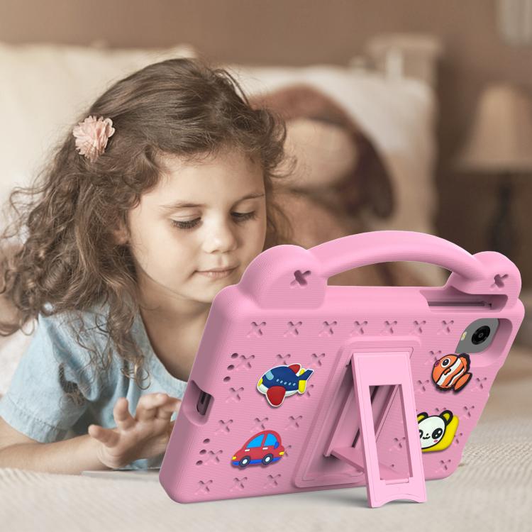 For Alldocube iPlay 60 Mini Turbo 2024 Handle Kickstand Children EVA Shockproof Tablet Case(Pink)