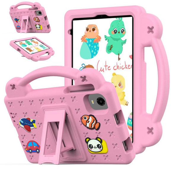 For Alldocube iPlay 60 Mini Turbo 2024 Handle Kickstand Children EVA Shockproof Tablet Case(Pink)