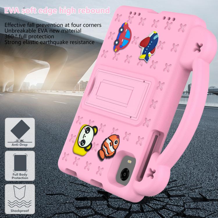 For Alldocube iPlay 60 Mini Turbo 2024 Handle Kickstand Children EVA Shockproof Tablet Case(Pink)