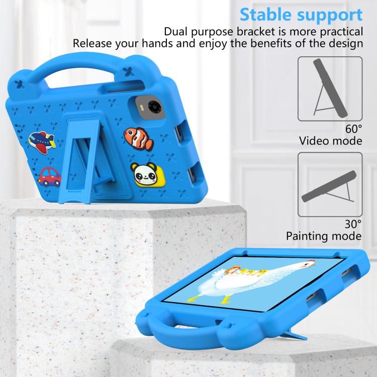 For Alldocube iPlay 60 Mini Turbo 2024 Handle Kickstand Children EVA Shockproof Tablet Case(Sky Blue)