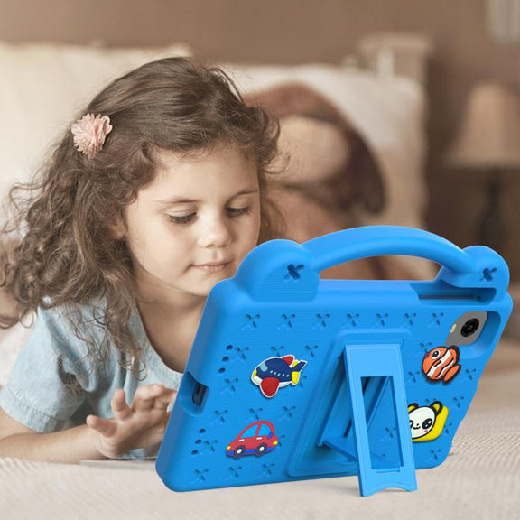 For Alldocube iPlay 60 Mini Turbo 2024 Handle Kickstand Children EVA Shockproof Tablet Case(Sky Blue)