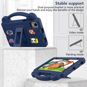 For Alldocube iPlay 60 Mini Turbo 2024 Handle Kickstand Children EVA Shockproof Tablet Case(Navy Blue)