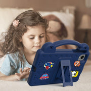 For Alldocube iPlay 60 Mini Turbo 2024 Handle Kickstand Children EVA Shockproof Tablet Case(Navy Blue)