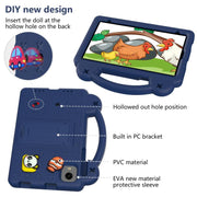For Alldocube iPlay 60 Mini Turbo 2024 Handle Kickstand Children EVA Shockproof Tablet Case(Navy Blue)