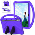 For NEC Lavie Tab T11 T1195  EVA Shockproof Tablet Case with Holder(Purple) - Others by PMC TechLife | Online Shopping South Africa | PMC TechLife | Buy Now Pay Later Mobicred