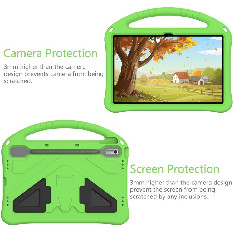 For NEC Lavie Tab T11 T1195  EVA Shockproof Tablet Case with Holder(Green)