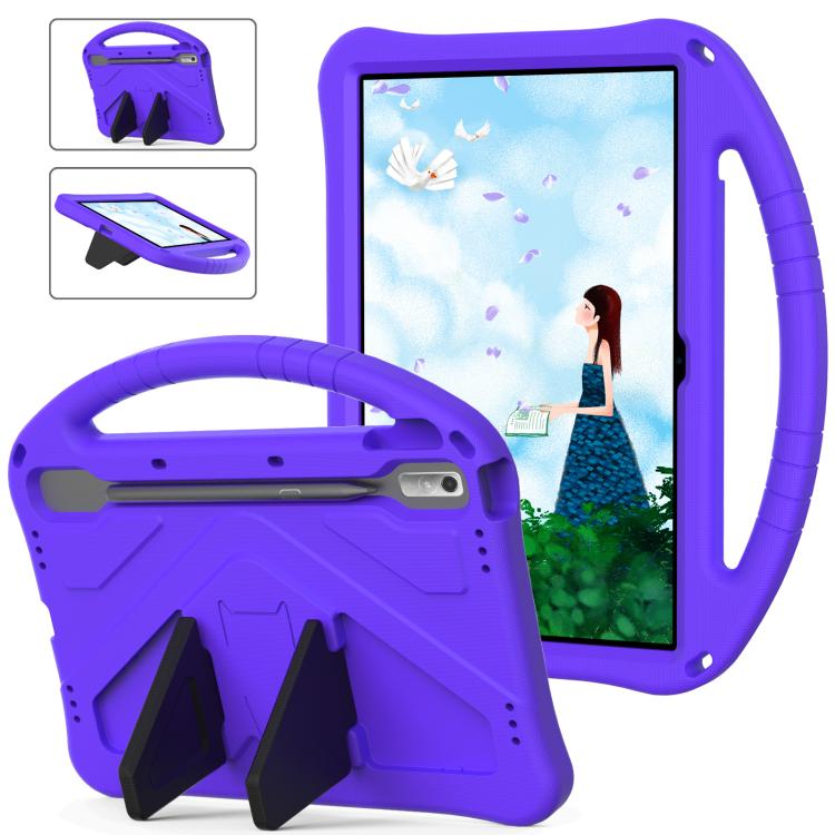 For NEC Lavie Tab T11  T1175FAS EVA Shockproof Tablet Case with Holder(Purple)