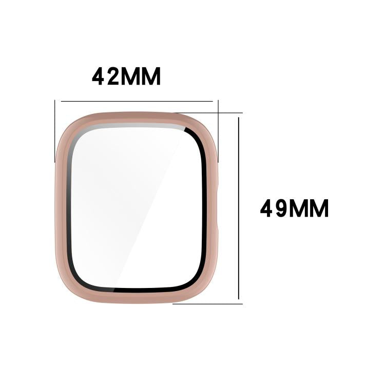 For Lexin Watch 3 Tempered Film Integrated PC Watch Protective Case(Cherry Pink)