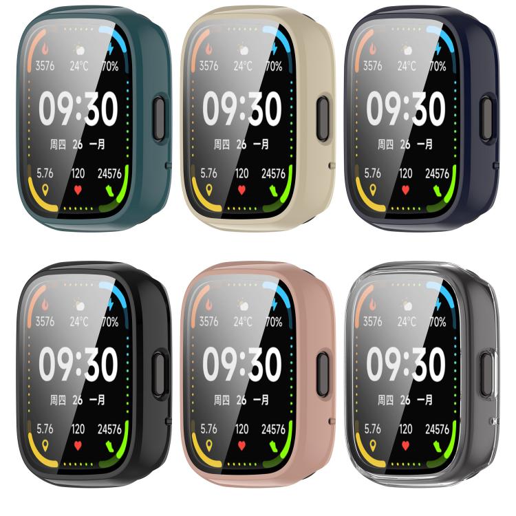 For Lexin Watch 3 Tempered Film Integrated PC Watch Protective Case(Cherry Pink)