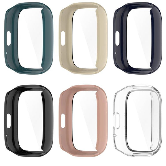 For Lexin Watch 3 Tempered Film Integrated PC Watch Protective Case(Black)