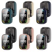For Lexin Watch 3 Tempered Film Integrated PC Watch Protective Case(Pine Green)