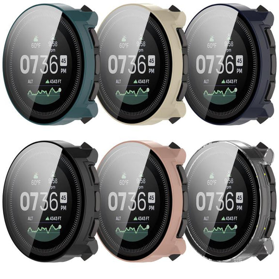 For Suunto Vertical Tempered Film Integrated PC Watch Protective Case(Black)
