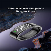 R11 SIZE 8 Smart Ring, Support Heart Rate / Blood Oxygen / Sleep / Multiple Sports Modes(Black)
