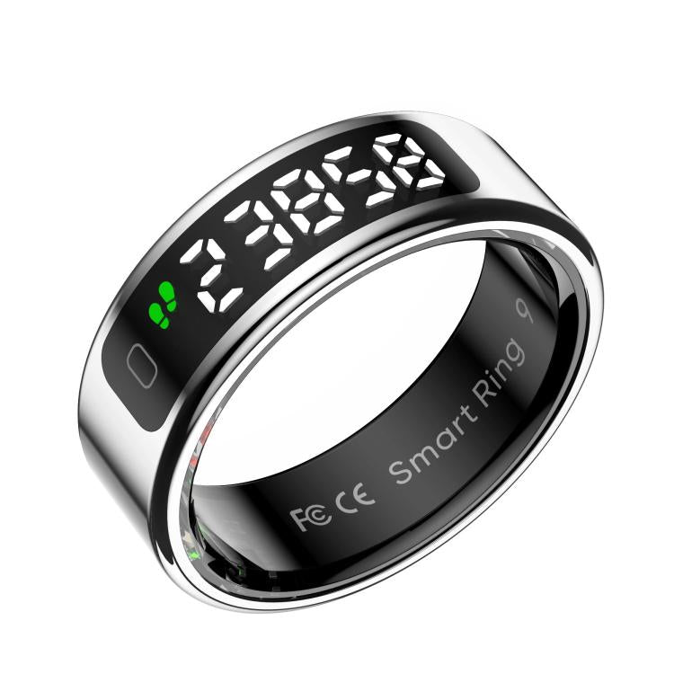 R11 SIZE 9 Smart Ring, Support Heart Rate / Blood Oxygen / Sleep / Multiple Sports Modes(Silver)