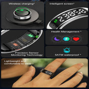 R11 SIZE 9 Smart Ring, Support Heart Rate / Blood Oxygen / Sleep / Multiple Sports Modes(Black)