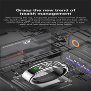 R11 SIZE 9 Smart Ring, Support Heart Rate / Blood Oxygen / Sleep / Multiple Sports Modes(Black)