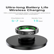 R11 SIZE 9 Smart Ring, Support Heart Rate / Blood Oxygen / Sleep / Multiple Sports Modes(Black)
