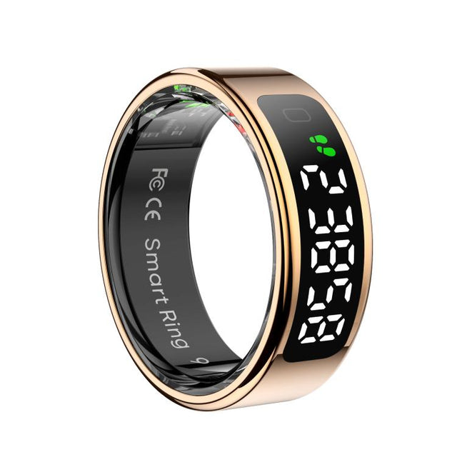 R11 SIZE 12 Smart Ring, Support Heart Rate / Blood Oxygen / Sleep / Multiple Sports Modes(Rose Gold)