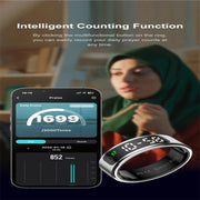 R11 SIZE 12 Smart Ring, Support Heart Rate / Blood Oxygen / Sleep / Multiple Sports Modes(Rose Gold)