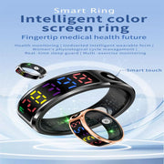 R12 SIZE 8 Smart Ring, Support Heart Rate / Blood Oxygen / Sleep / Multiple Sports Modes(Silver)