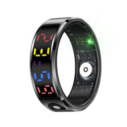 R12 SIZE 10 Smart Ring, Support Heart Rate / Blood Oxygen / Sleep / Multiple Sports Modes(Black)